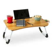 Pen+Gear Folding Lap Desk, Portable, Black, 1 Count,23.5 in x 15.6 in x 10.2 in