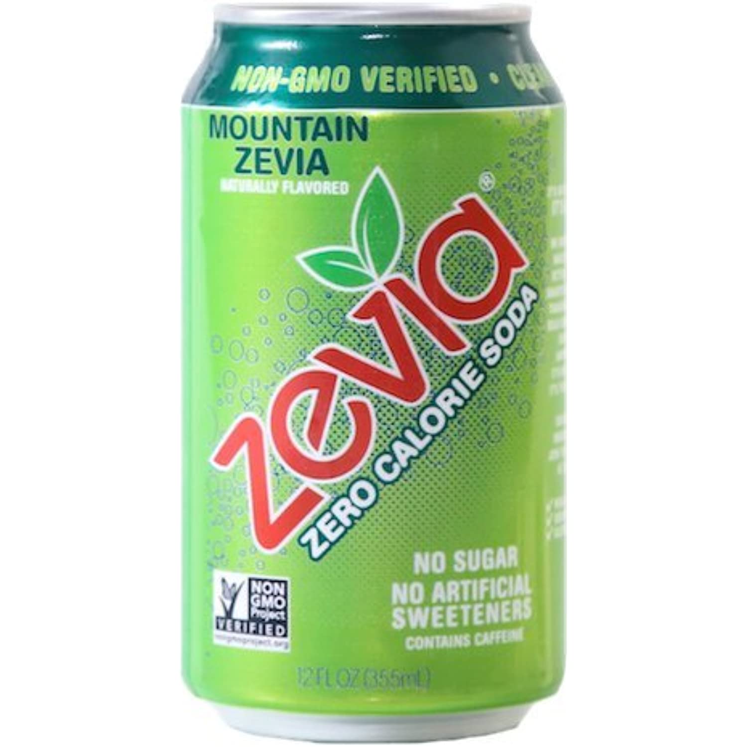 Zevia All Natural Soda, Mountain Zevia, 12Ounce Cans (Pack Of 24