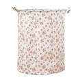 thumbnail image 3 of Stylish Patterned Linen Laundry Hamper Large Open Top Breathable Fabric For Bedroom Bathroom Durable And Easy Design, 3 of 5