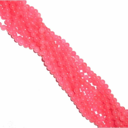 - 8mm Jade Dyed Pink Round, Loose Beads, 40cm 15 inch Gemstone