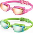 thumbnail image 1 of Swim Goggles, 2 Pack Swimming Goggles No Leaking Adult Men Women Youth, 1 of 5