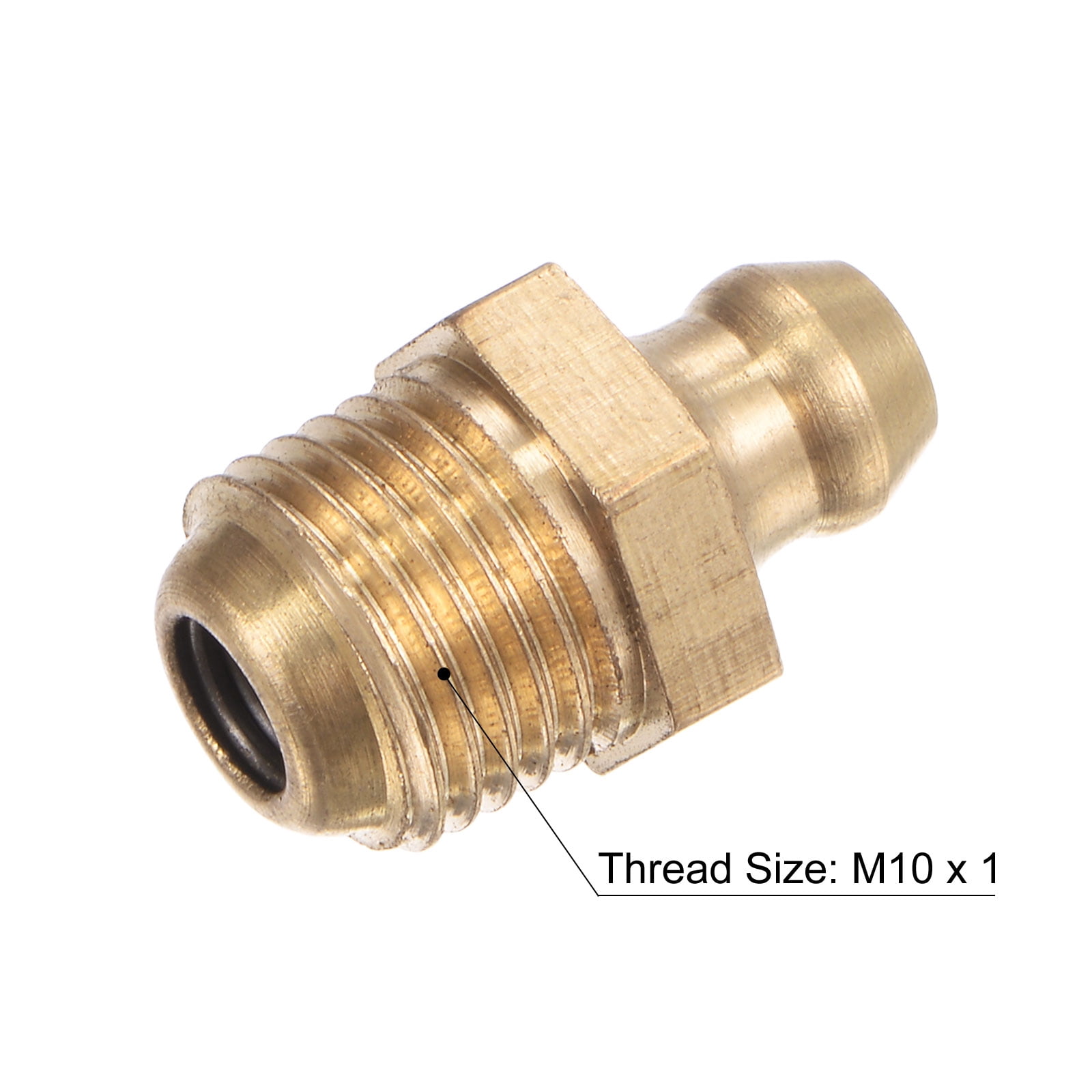 Unique Bargains Straight Hydraulic Grease Fitting for Lubrication of Equipment M10x1mm