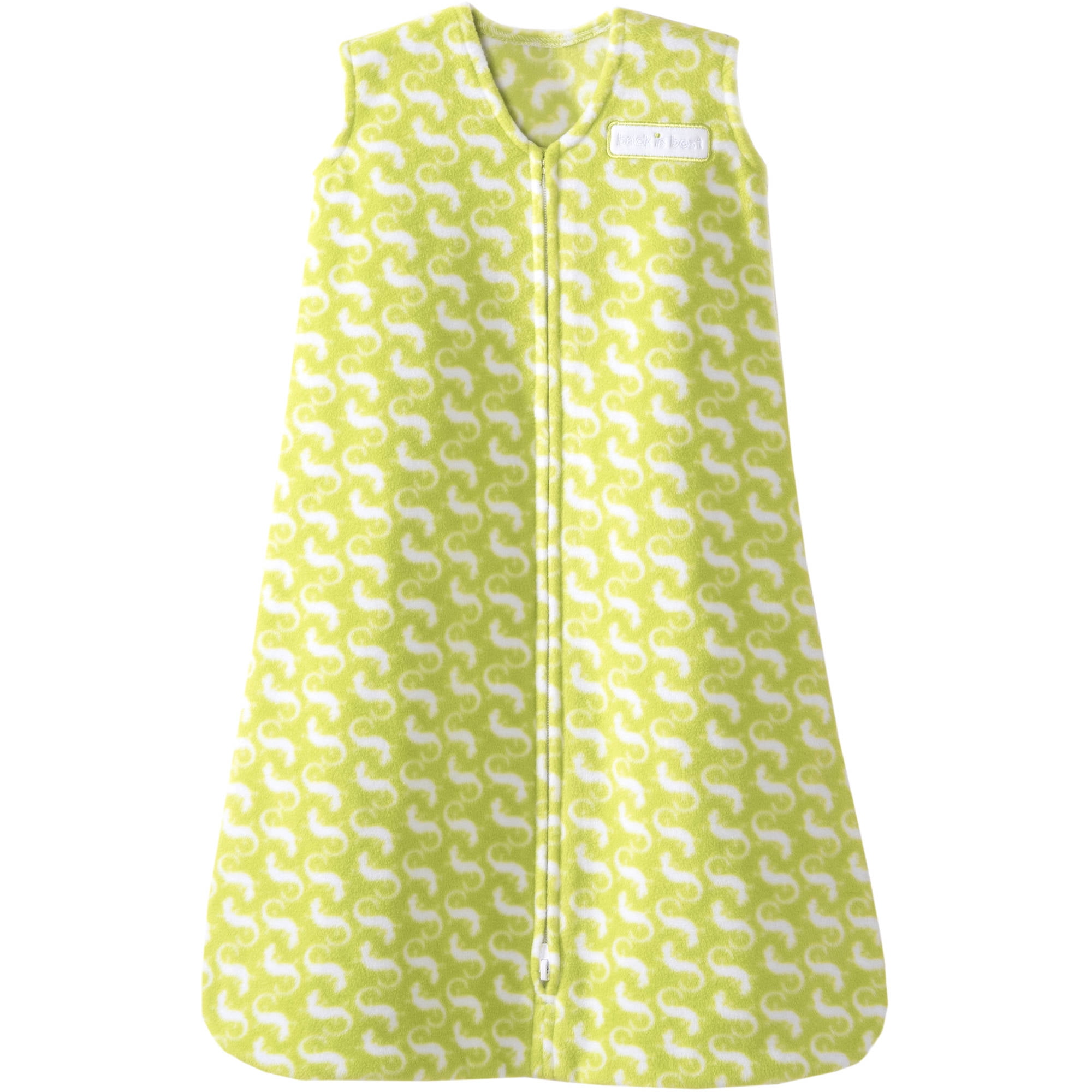 HALO SleepSack Wearable Blanket, Microfleece, Green Gecko, Medium