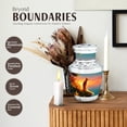 thumbnail image 3 of JAGASY Cat Memorial Urn for Ashes for Mother, Teal Blue Small Urns for Human Ashes Keepsake, Ocean Sunset Grassy Cliff & Yellow Blue Sky Decorative Urns for Couple, Mini Urn for Father, (3 Inch), 3 of 7