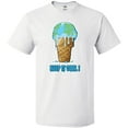 thumbnail image 3 of Inktastic Keep It Cool Melting Earth Ice Cream Cone T-Shirt, 3 of 5