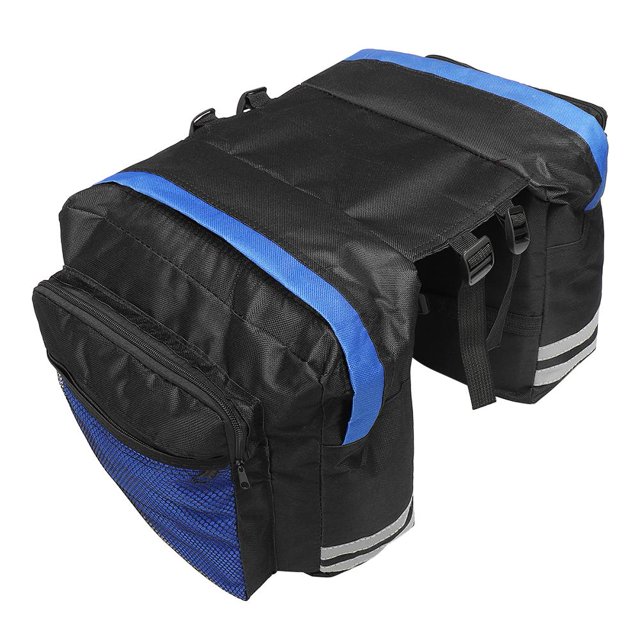 Bolsas para bicicletas Bolsa de estante trasero para bicicleta Bolsa de asiento Tai de alta capacidad Alforjas de bicicleta de doble cara JShteea El nuevo