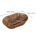 thumbnail image 2 of Woven Storage Basket Home Oval Shape Snack Storage Basket Bread Woven Basket, 2 of 6