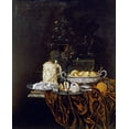 thumbnail image 2 of Hinz, Johann Georg 15x18 Black Ornate Wood Framed with Double Matting Museum Art Print Titled - Pastry In a Silver Dish, Sweetmeats On a Plate, 2 of 4