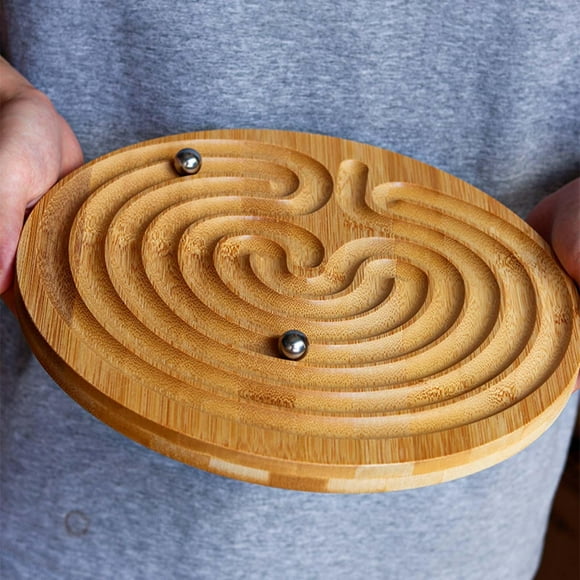 Portable Labyrinth Game Learning Educational Toy Brain Teaser Game for Kids