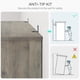thumbnail image 2 of Qinaqin 39.9-Inch Alto de Profundidad Madera 3-Tier Bookcase Farmhouse-Style Book Estante con Almacenamiento y Abierto cm Profundidadisplay Ideal para Oficina en Casa Living Sala de, 2 of 7