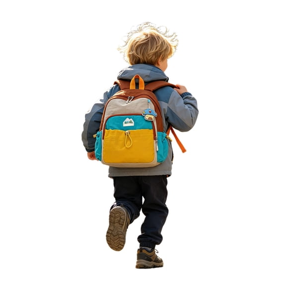 Weebloom Cute School Backpack For Toddler Boys Girls Lightweight Cute Cartoon Color Preschool Travel Bookbag Elementary Middle School Coffee