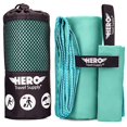 thumbnail image 2 of Hero Serviette en Microfibre pour Voyage Camping Randonnée Plage Gym - 24 X 48 (Inclut Débarbouillette Bonus), 2 of 4