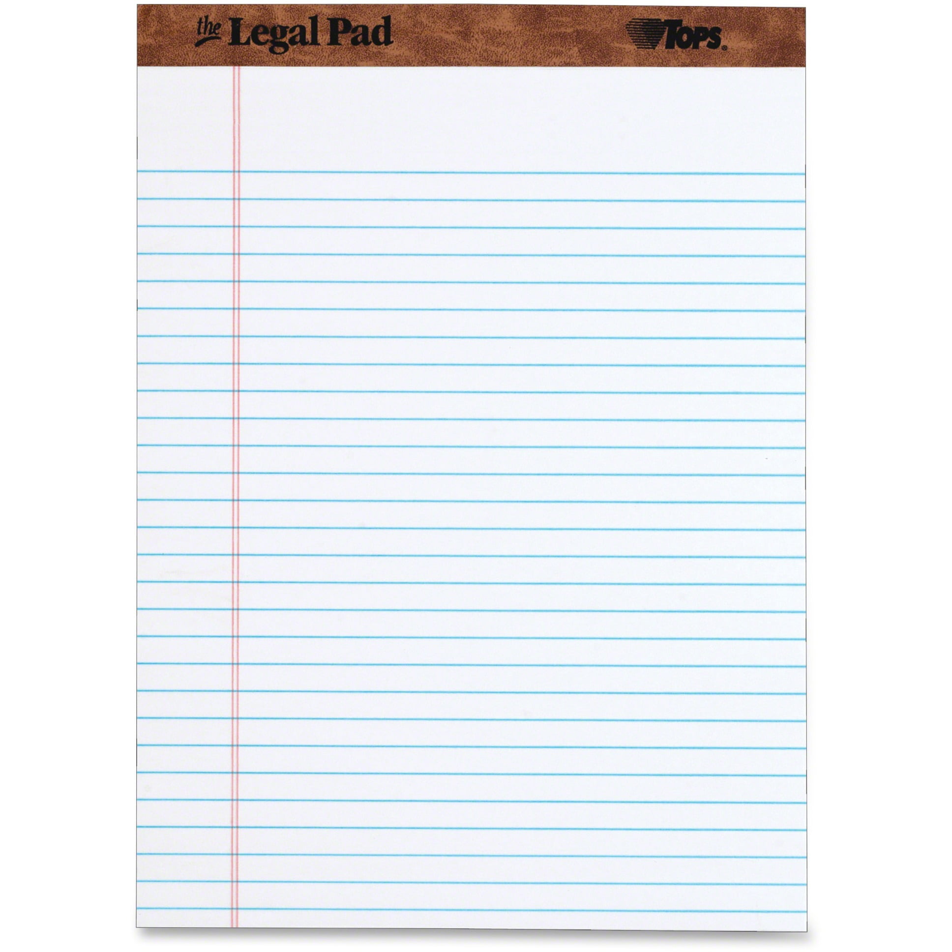 Tops The Legal Pad Writing Pads 12 Count 8-1/2 x 11-3/4 50 Sheets 1 Pack Legal Rule