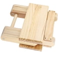 thumbnail image 4 of M Buder Foldable Solid Wood Small Square Bench for Outdoor Fishing Camping Picnic Household, Brown (9.45 inches / 24 cm), 4 of 5