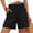 Black, variant on Shorts for Women Smocked High Waisted Loose Shorts with Pockets Casual Vintage Workout Red M