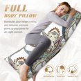 thumbnail image 4 of Body Pillow Cover - Soft Body Pillow Pillowcase, Paisley Pattern No.9022 Breathable Long Body Pillow Case Cover with Invisible Zipper 20x60in, 4 of 5