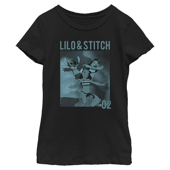 Girls Lilo & Stitch Family Surfing T Shirt