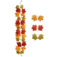 thumbnail image 3 of EWASWON 100cm Artificial Maple Leaf Garland, Faux Fall Maple Leaves Hanging Vine for Halloween Harvest Festival Home Decor, 3 of 8