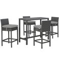 thumbnail image 2 of Modway Sojourn 5 Piece Outdoor Patio Sunbrella® Pub Set, Multiple Colors, 2 of 4