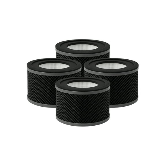 True HEPA Replacement Filter Compatible with TaoTronics TT-AP001 Air Purifier, 4 Filters