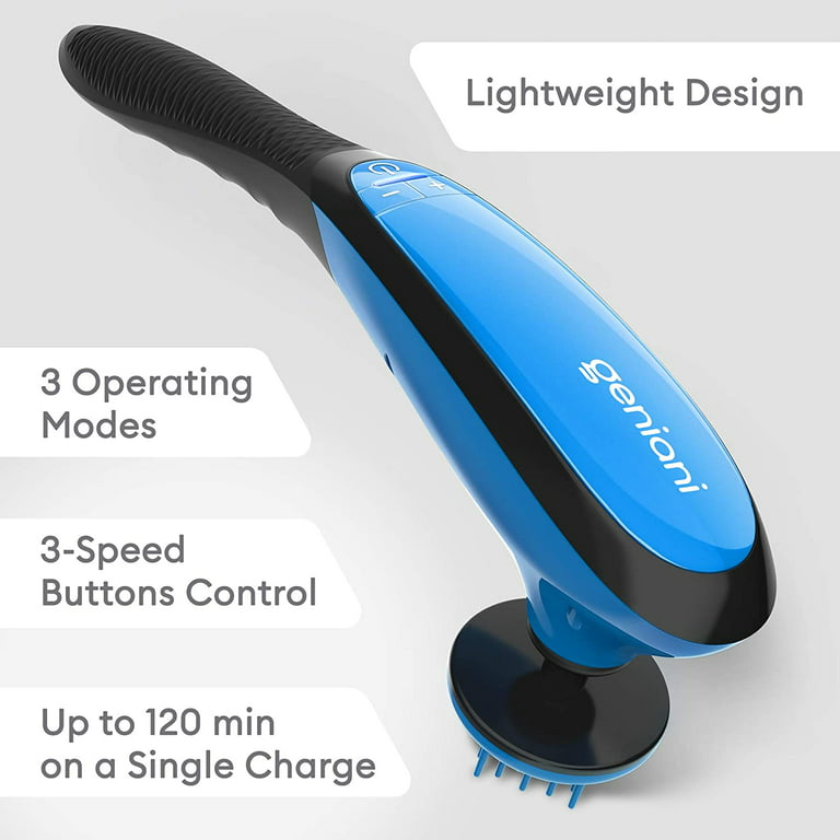 Back Massager Cordless Handheld Back Massager Handheld Electric Heat Deep  Kneading Tissue For Full Body Pain Relief