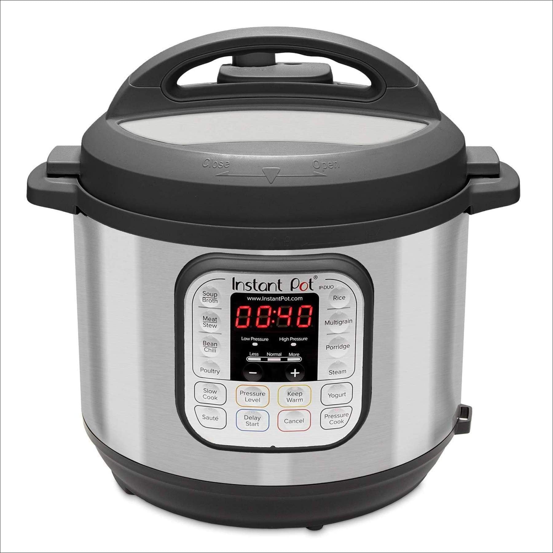 Rice Cooker DEENKEE 6 Quart Multi Pot Pressure Cooker 10-in-1 Instant Programmable Hot Pot Stainless Accessory Kit Yogurt Egg Slow Cook Saute Steamer