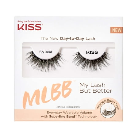 KISS My Lash But Better Day-To-Day False Eyelashes, Style 'So Real’, 1 Pair