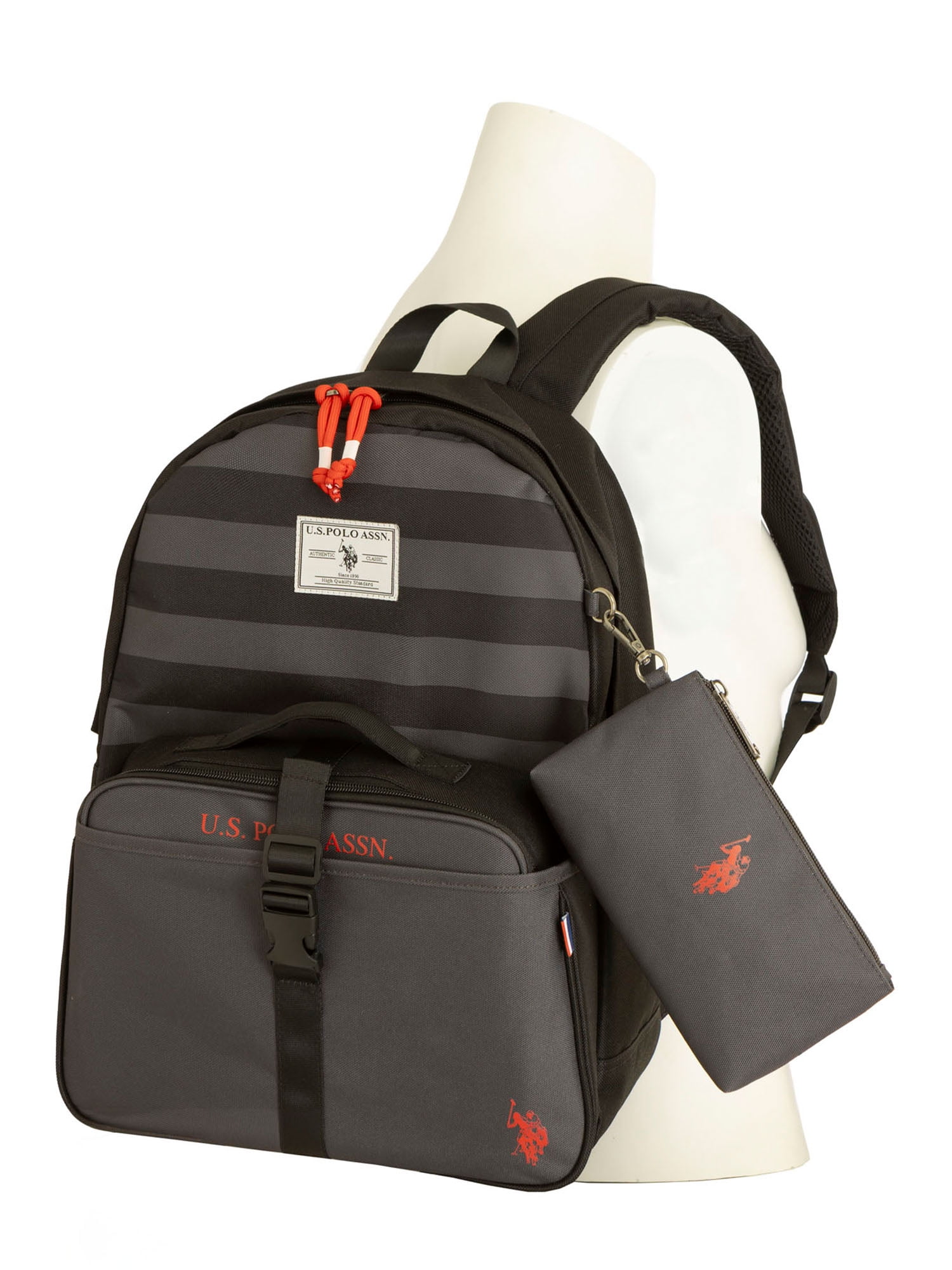 U.S. Polo Assn. Boys Water-Resistant Backpack, Lunch Tote  display picture 1
