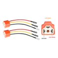 thumbnail image 7 of 2x H4 Wire Wiring Harness Sockets Replacement Sealed Beam 3 Pin Ceramic Headlight Connector 14AWG Adapter Fits for Car Heavy Duty, 7 of 7