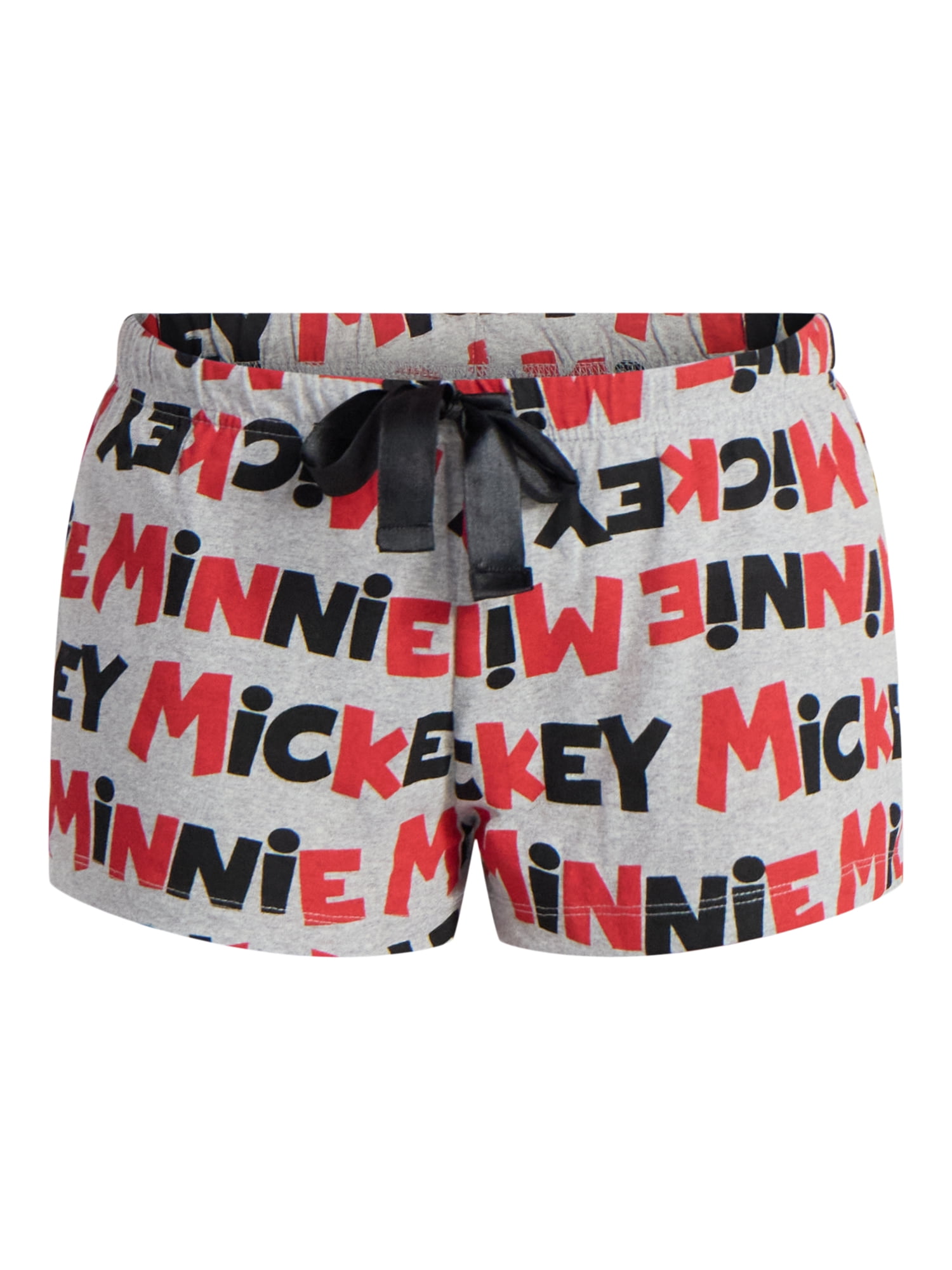 Disney Women's Mickey and Minnie Print Boxer Sleep Shorts, Sizes S-XXL