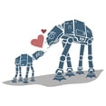 thumbnail image 2 of Men's Star Wars AT-AT Love  Graphic Tee White Large, 2 of 5