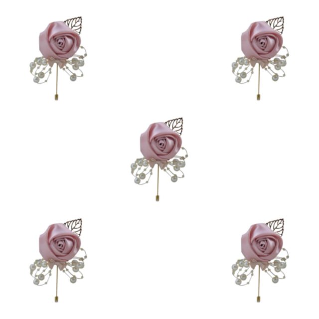 Guardoinrt Modern Minimalist Brooch Pin Unique And Fashionable Statement Piece Stylish Versatile Flower Brooch gold 5Set