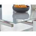 thumbnail image 4 of Furniturebox UK Enna 66.93 in Metal Glass and Extending Indoor Dining Table, White (1 Count), 4 of 6