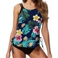 thumbnail image 6 of Babcutegg Women's Printed Bikini Set 2 Piece Pullover Top with Built-in Liner and Matching Briefs Swimwear Mint Green Size 2XL, 6 of 6