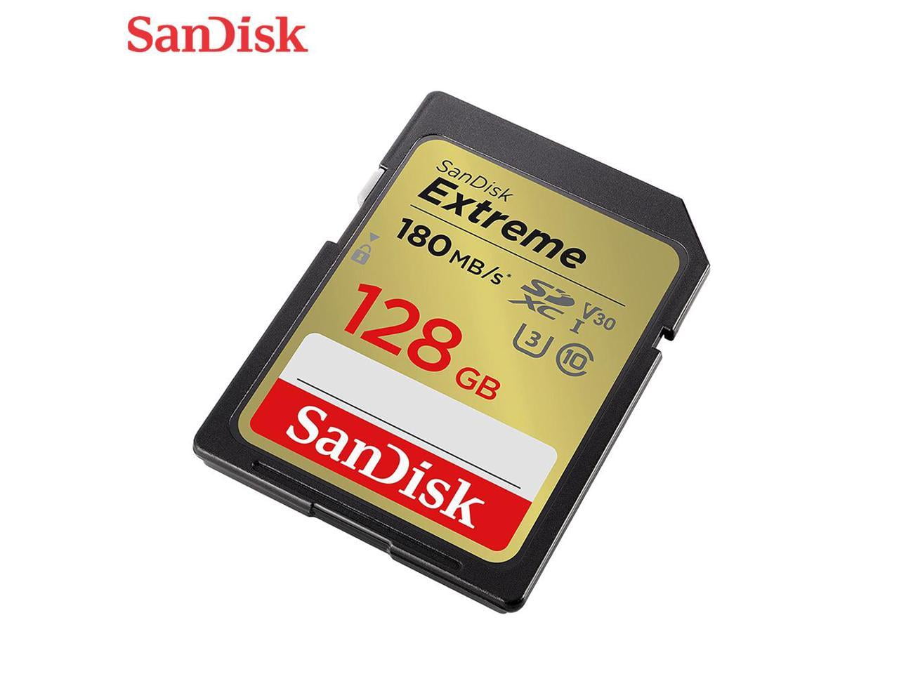 SanDisk 128GB Extreme 180MB/s SD UHS-I Memory Card - SDSDXVA-128G-GNCIN