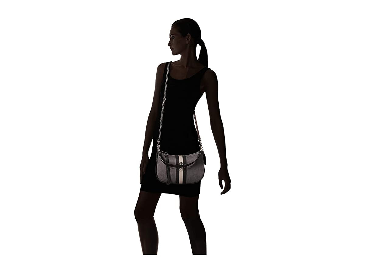 coach horse and carriage jacquard sutton crossbody