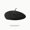 Black, variant on New Spring summer straw Beret Hats For Women French Berets Fashion Female Houndstooth Berets Black Berets With Adjustable Rope