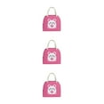 thumbnail image 1 of kurtrusly Compact For Home And Office With Large Capacity Large Capacity Design Polyester Lunch Bags For Women Deep pink 1 3Set, 1 of 6