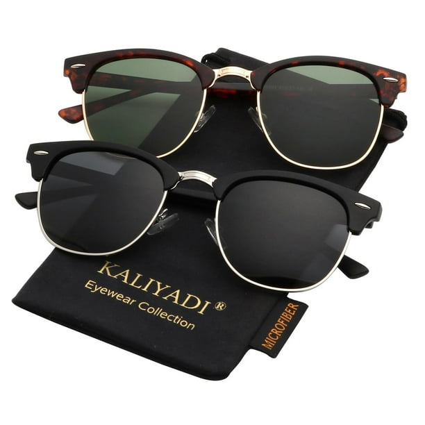 Gafas de sol KALIYADI polarizadas semisin montura que bloquean los rayos UV