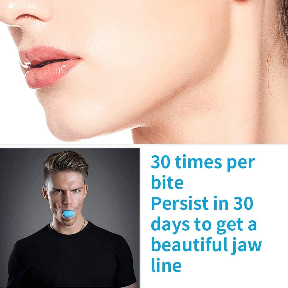 Exercise Ball Jaw Trainer Double Chin Fitness Equipment Face Neck Chew Tool Jawline Define Jaw Exerciser Women Men Jaw Exerciser Blue and Purple Walmart