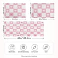 thumbnail image 2 of Yayeee Pillowcase Standard Size Set of 2 Satin Wrinkle Resistant Pillow Case, Pink Checkered Heart, 2 of 8