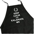thumbnail image 6 of ApronMen, Funny Aprons For Men - Keep Calm & Kalamata on - 100% Cotton - Black, 6 of 6