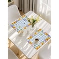 thumbnail image 5 of Sunflowers Placemats Set of 12, Spring Watercolor Flowers Butterflies Hydrangea Blue Placemats for Dining Table, Place Mats for Kitchen Tabletop, Waterproof Wipeable Dining Table Mats Set, 5 of 9