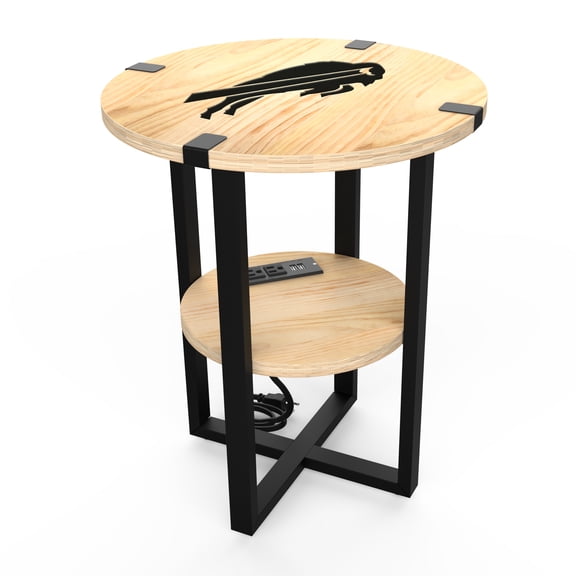 Buffalo Bills 18" Side Table with Charger