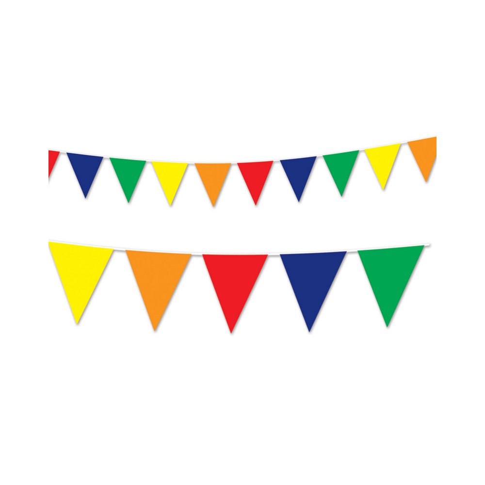 Multi-Colored Flag Pennant Streamer String Party Celebration Banner