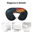 thumbnail image 4 of KLL Rainbow Sausages On Dark Slate Pattern Memory Foam Cervical Neck Pillow Versatile U-Shaped Pillows for Home/Office/Camping/Travelling/Soft Washable Cover, 4 of 8