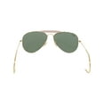 thumbnail image 4 of Ray-Ban Men's Outdoorsman RB3030-L0216-58 Gold Aviator Sunglasses, 4 of 7