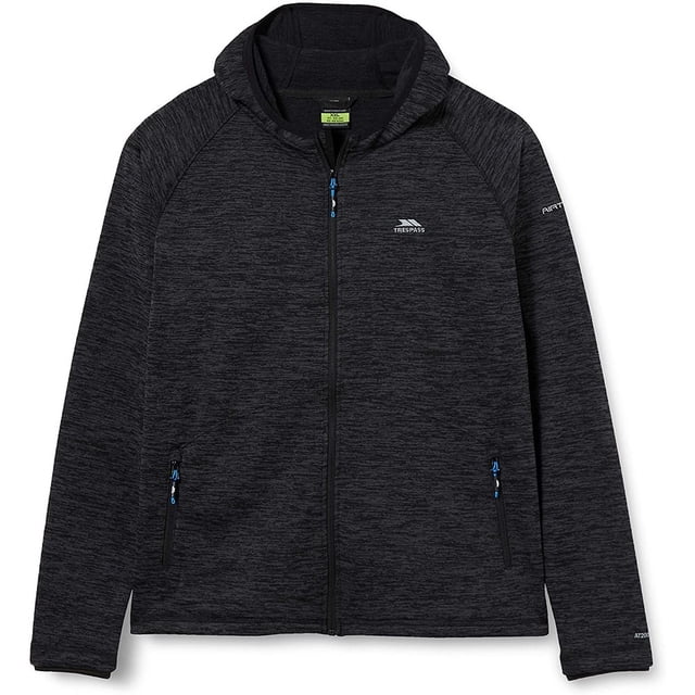 Trespass - Forro Polar Northwood para Hombre (Negro Jaspeado)