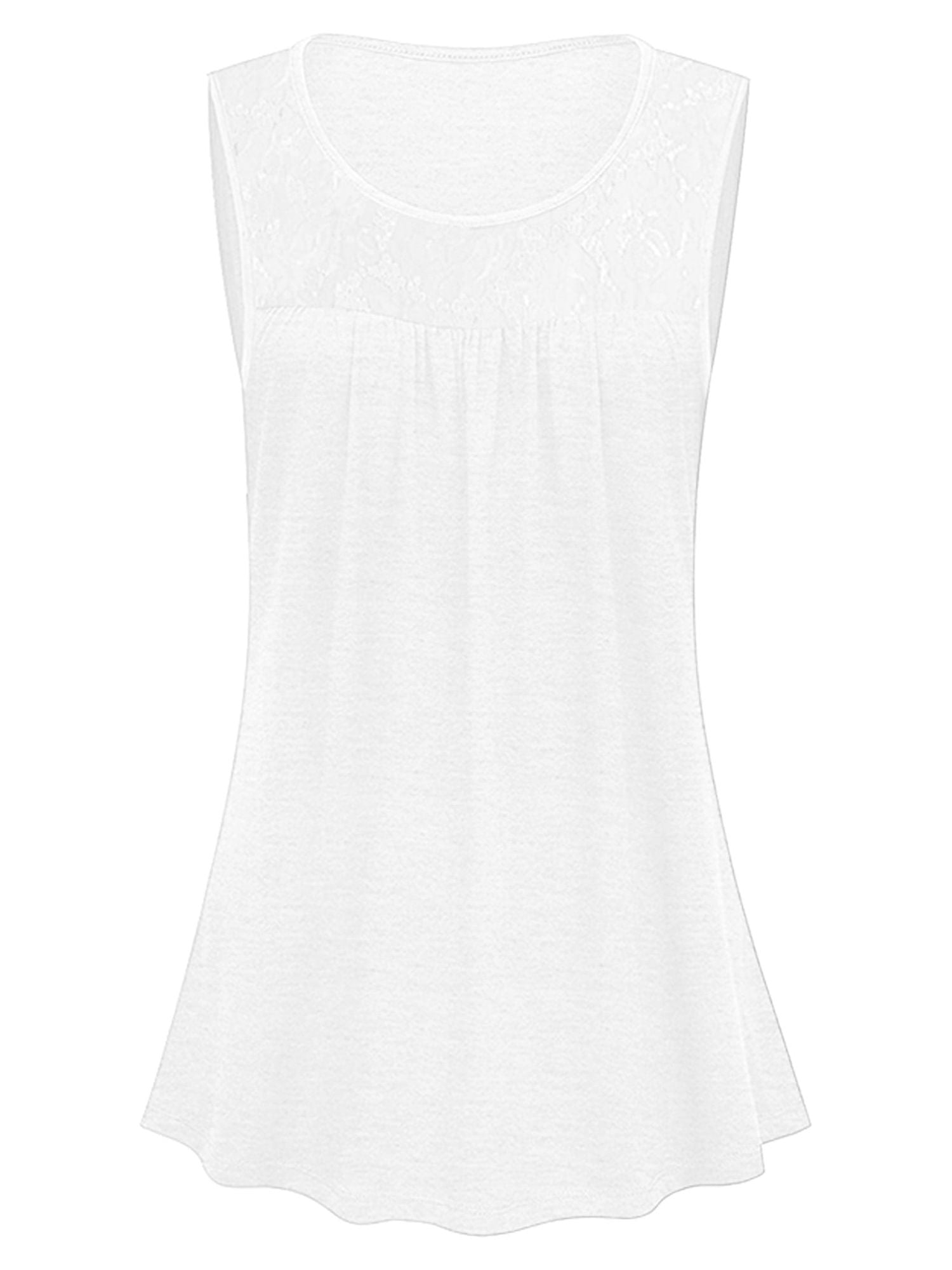 Summer Womens Tank Tops Plus Size Lace Crochet Tank Tops for Women Casual Sleeveless Blouse Tunic Tops Vest Camis