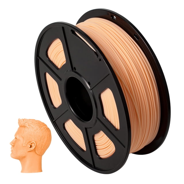 Filamento PLA para impresión 3D - 1.75mm de diámetro - 1kg en color piel - Alta precisión ±0.02mm
